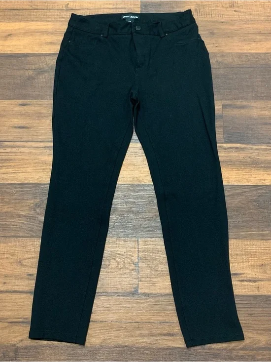 DKNY Women's Stretch Fabric 5 Pocket Ponte Pants Black Size M