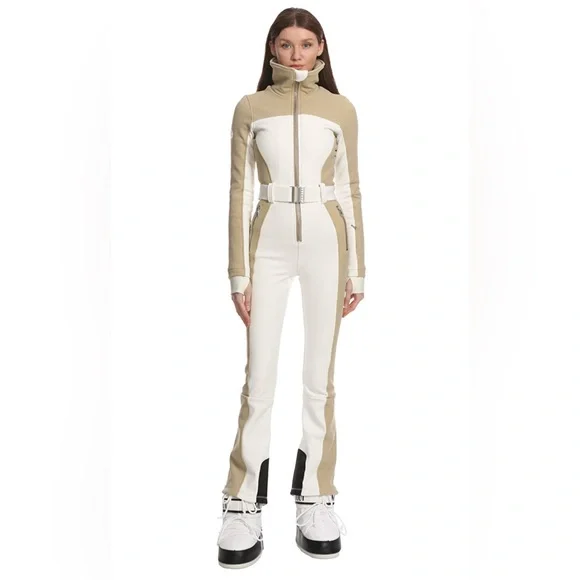 Cordova Badia Belted Colorblocked Straight Ski Suit