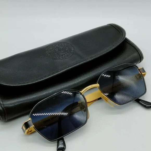 Authentic Gianni Versace Sunglasses S59 Men's Gold needs new nose pads