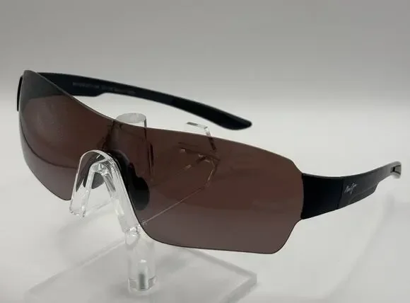 Maui Jim Night Dive MJ521-03M Brown Shield Sunglasses Made in Japan