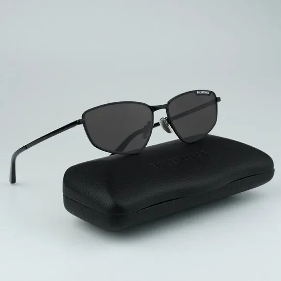 NEW Balenciaga BB0277S 001 Grey Geometric Unisex Sunglasses BB 0277S
