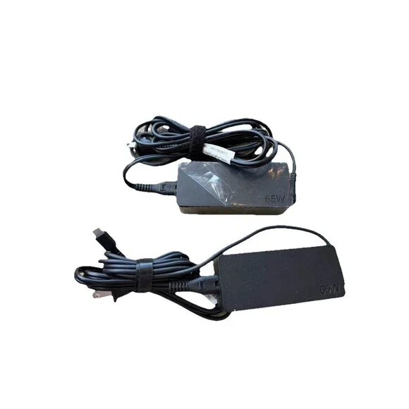 (2) Lenovo ADLX65YCC2D & ADLX65YCC2A 65W USB Type-C Laptop Charger Bundle OEM