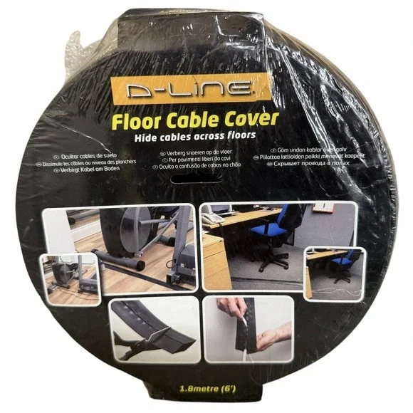 D-Line‎ Floor Cable Cover 6' Length Made In U.S.A. In Black