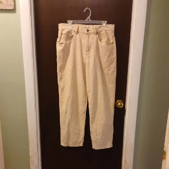 Tommy Bahama Indigo Palms Men's Casual Corduroy Pants in Cream Size 34x30