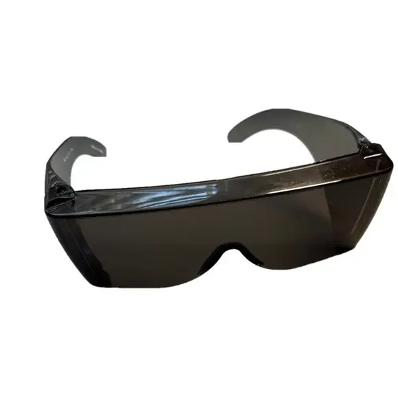 Futuristic Black Wraparound Sunglasses