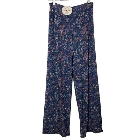 Kaiya Designs Miracle Paisley Floral Print High Waist Lounge Pants S
