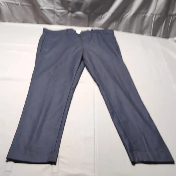 Gap Nova Fides Italian Fabric Skinny Fit Navy Blue Wool Blend Pants Mens 33x32‎