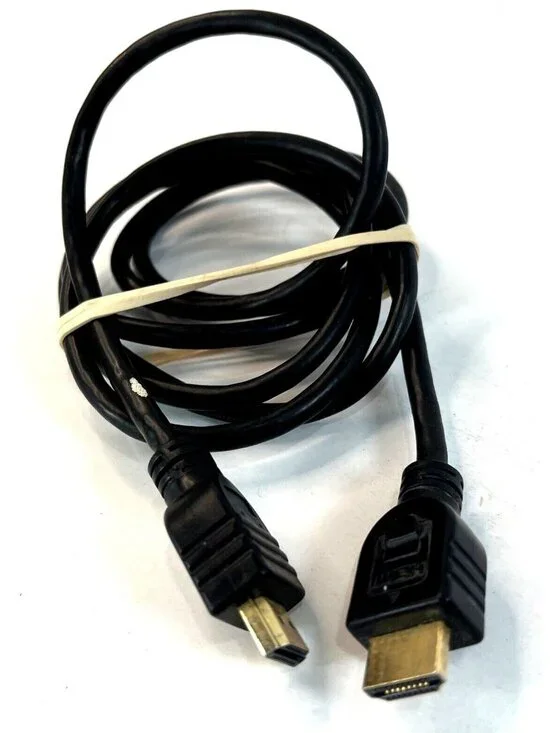 Black HDMI Cable 6 Ft Long For HD TV Monitors Gaming Consoles Audio/Video Device
