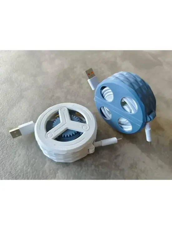 2 x Hand-Crank Cable Organizer | Planetary Gear 1:3 | Fast Winder | 3D Printed