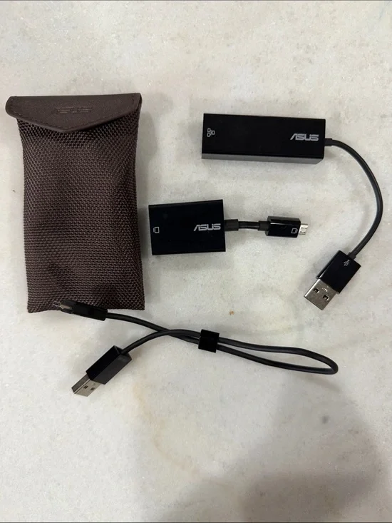 ASUS Black USB and Micro-USB Adapter Set with Carry Pouch