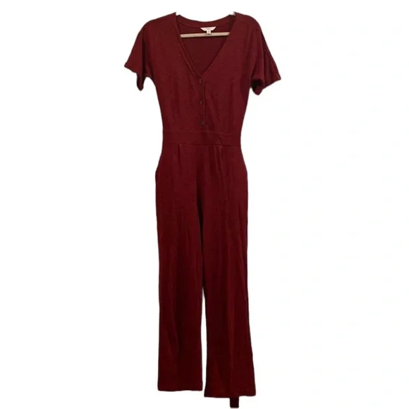 Maroon Jumpsuit. Size XS