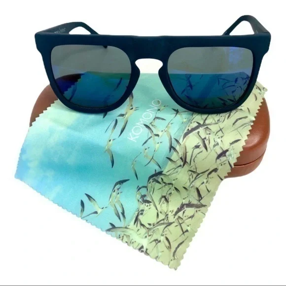 KOMONO Bennet Midnight Blue Rubber Sunglas…