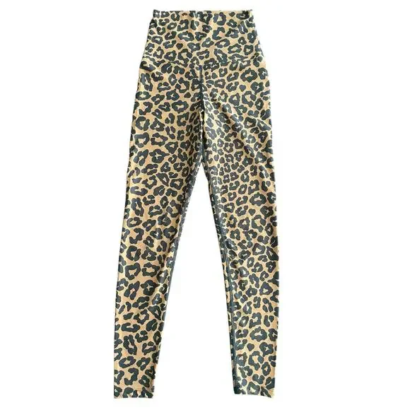 Beach Riot Sport Leopard Print High-Waisted Leggings Size XS EUC