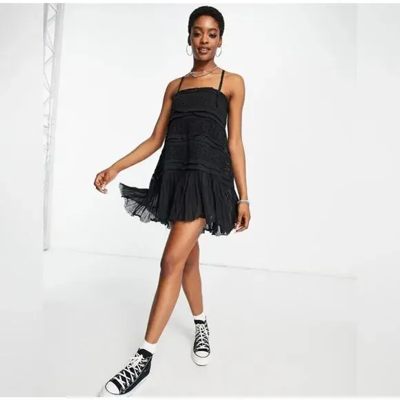 Free People NWT Shailee Slip Mini Dress