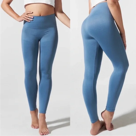 Blanqi Everyday Hipster Support Postpartum Maternity‎ Legging Blue XL