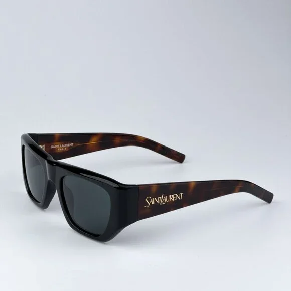 Saint Laurent SL740 004 BRAND NEW Sunglasses Black Havana Square Unisex