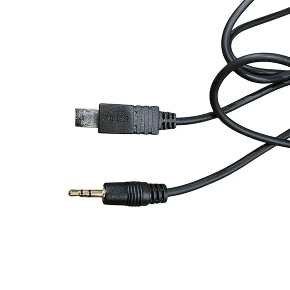 Audio Cable Gold Tip 3.5mm 4 Pole TRRS Male Car AUX Auxiliary to Micro‎ USB 4FT