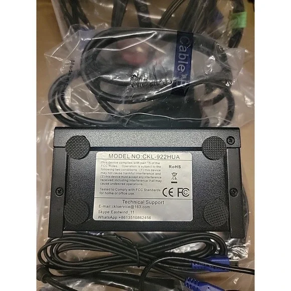 2 Port 4Kx2K Dual Monitor HDMI KVM Switch CKL-922HUA New!