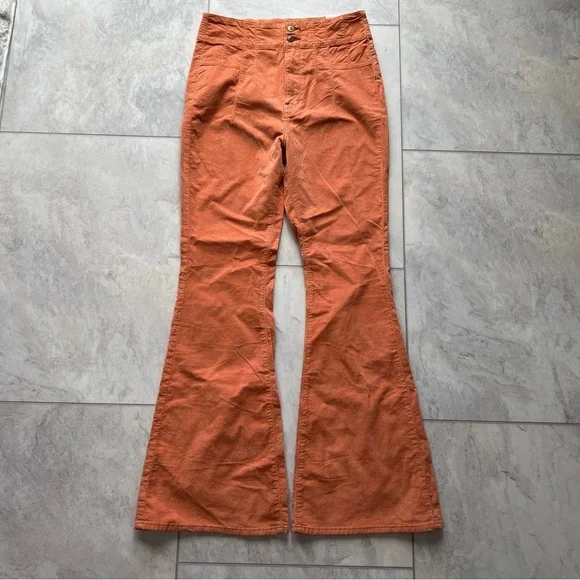 NWOT Free People We the Free Jayde Cord Flare - Cognac