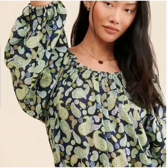 Free People Sundown Paisley Bodysuit