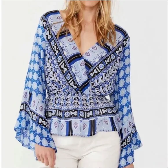 Free People Rosalie Wrap Top size XS