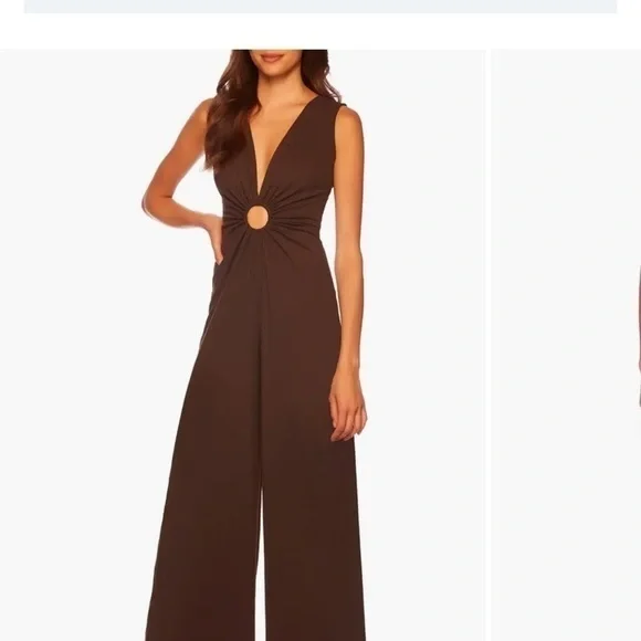 Susana Monaco MAROON JUMPSUIT