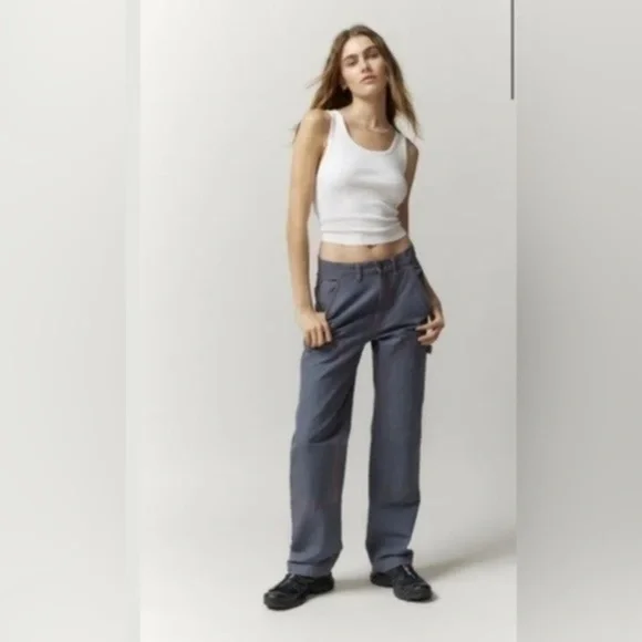 Urban Outfitters BDG Cotton Canvas Carpenter Pant size 26 y2k J