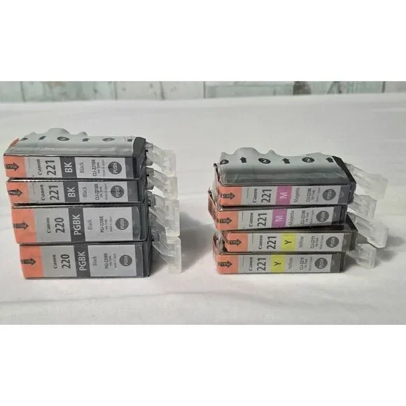 Lot of Canon Ink Tanks Cartidges Magenta Yellow Black New NO BOX