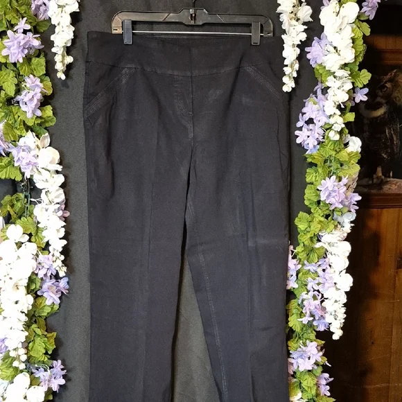 Westbound Black Straight-Leg Pull-On Pants