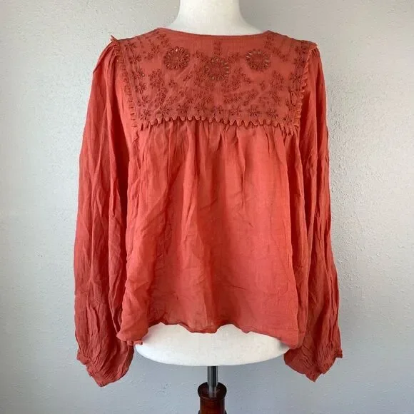 NWT Free People Rust Top Size S