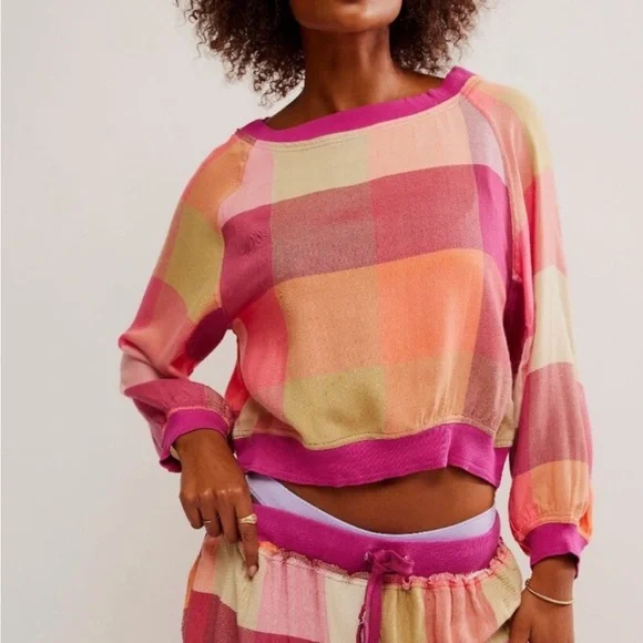 Free People Sugar Cookie Flannel Pullover