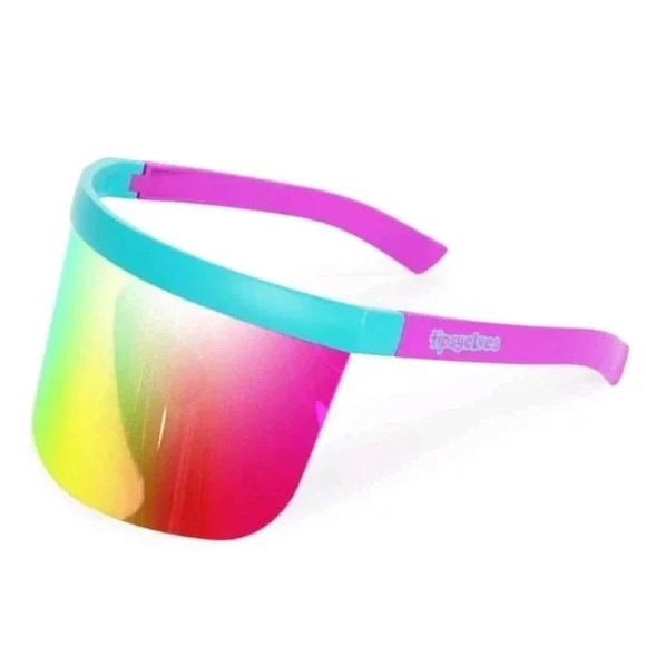 TIPSY ELVES SORBET SUNRISE VISOR SUNGLASSES IN‎ HARD CASE - NEW!!