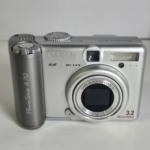 Canon PowerShot A70 3.2MP Digital Camera- For Parts - As Is