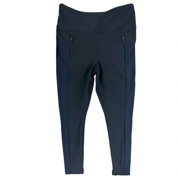 Athleta Stellar Navy Black Tight Size Medium