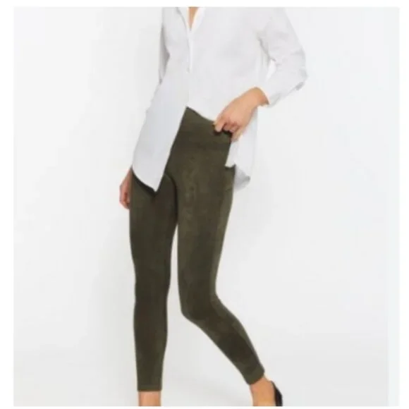 J. Mclaughlin Lori Suede Legging, Olive Green | Size XS