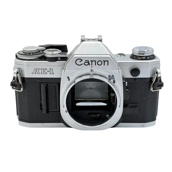 Canon AE-1 35mm Film SLR Camera Body Silver Black Vintage Serial 2580712