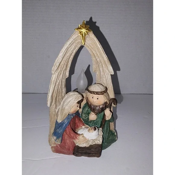 Nativity light‎ up scene nightlight battery candle