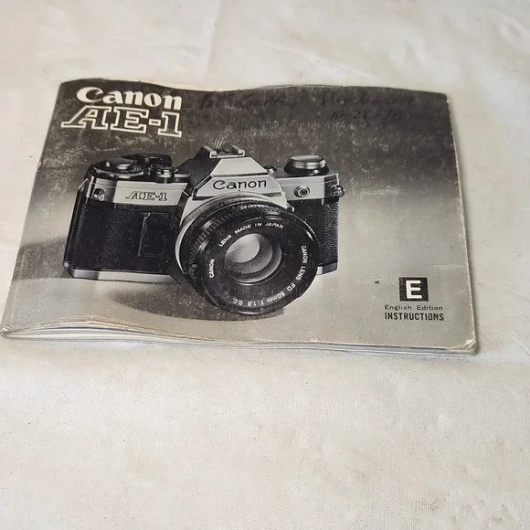Canon AE-1 AE1 35mm FILM camera instruction owner's manual guide vintage