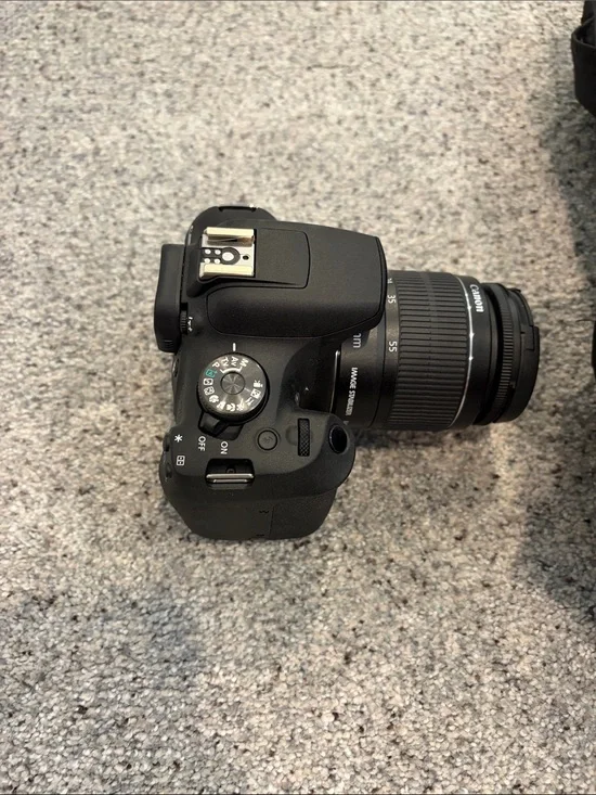 Canon Black EOS Rebel T7 with 18-55 MM Kit Lens
