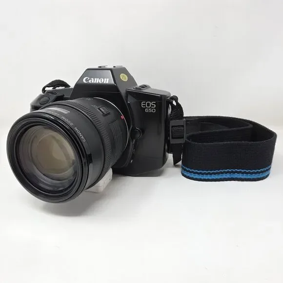 Canon EOS 650 35mm SLR Film Camera w/ EF 35-105mm f/3.5-4.5 Zoom Lens Tested