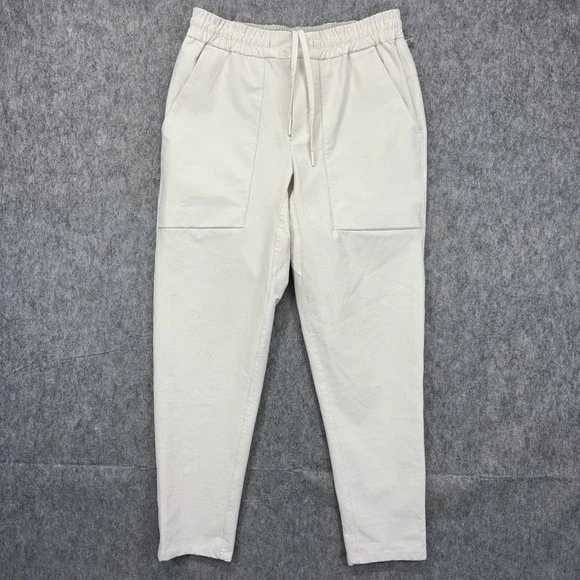 Lululemon Bowline Pants Men's Small‎ White Athleisure Train Drawstring LM5A97S