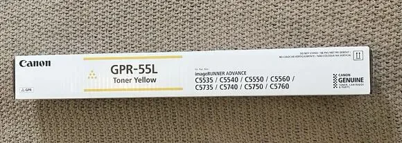Brand New Genuine Canon GPR-55L Yellow Sealed Box