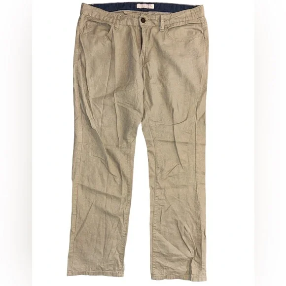 Flag & Anthem straight linen blend pant