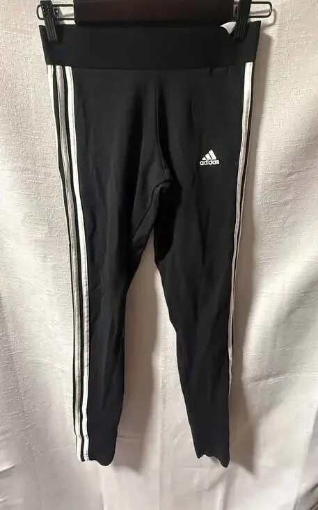 adidas Women's Essentials 3-Stripes Cotton Leggings Black/White