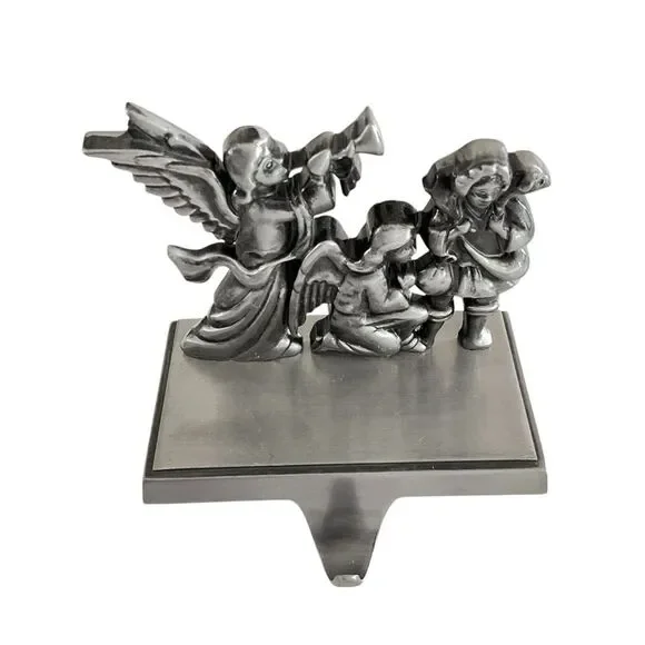 Vintage Stocking Hanger Christmas Angel Wall Hook