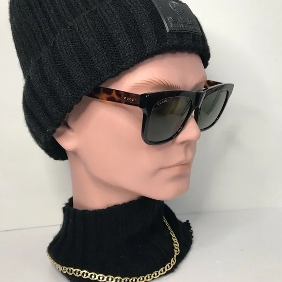 New Authentic GUCCI Acetate Sunglasses GG0158SN Tortoise