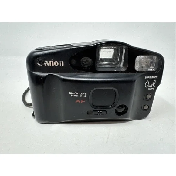 CANON Sure Shot Owl 35mm‎ Film Camera - Tested Works - Battery Door Won't Latch