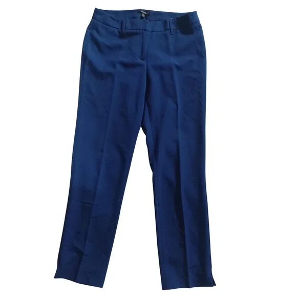 Rafaella Dress Pants Womens 4 Blue Ponte Slim Fit Stretch Workwear Career