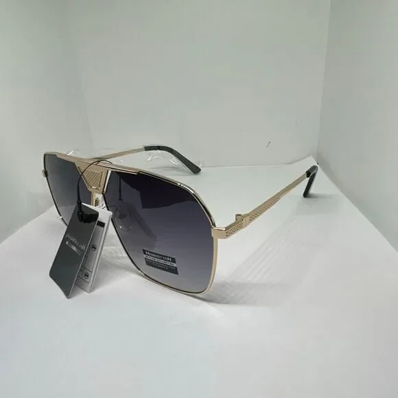 Manhattan Style Collection Shield Aviator Sunglasses UV400 – New
