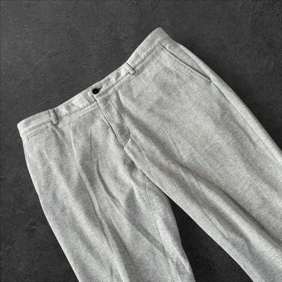 Burberry London England Herringbone Gray Cotton Dress‎ Pants Size 56 EU Thick